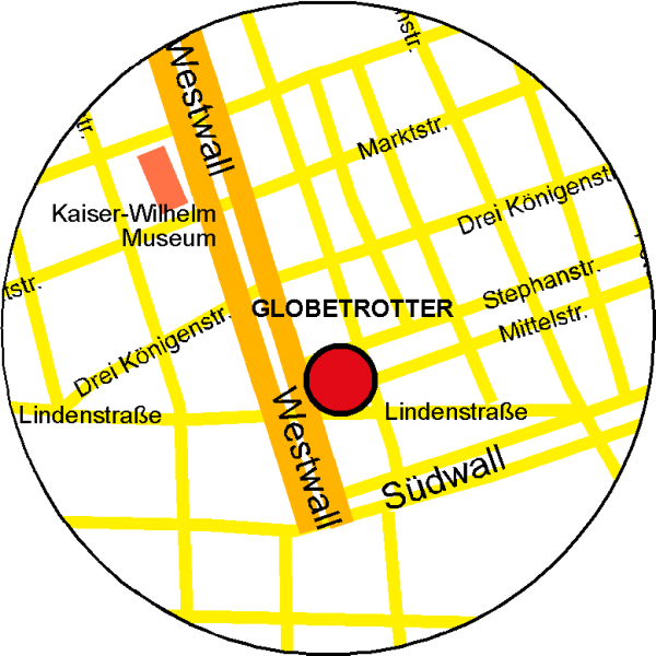 Kontakt - Globetrotter Restaurant Krefeld Besser Essen in Krefeld